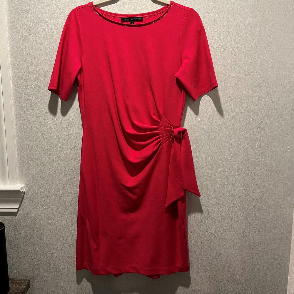White House Black Market Magenta Pink Dress, Women's Small